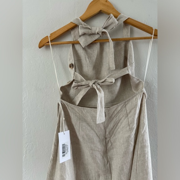 Reformation ‘Mar’ Linen Midi Dress 4 - Picture 6 of 8